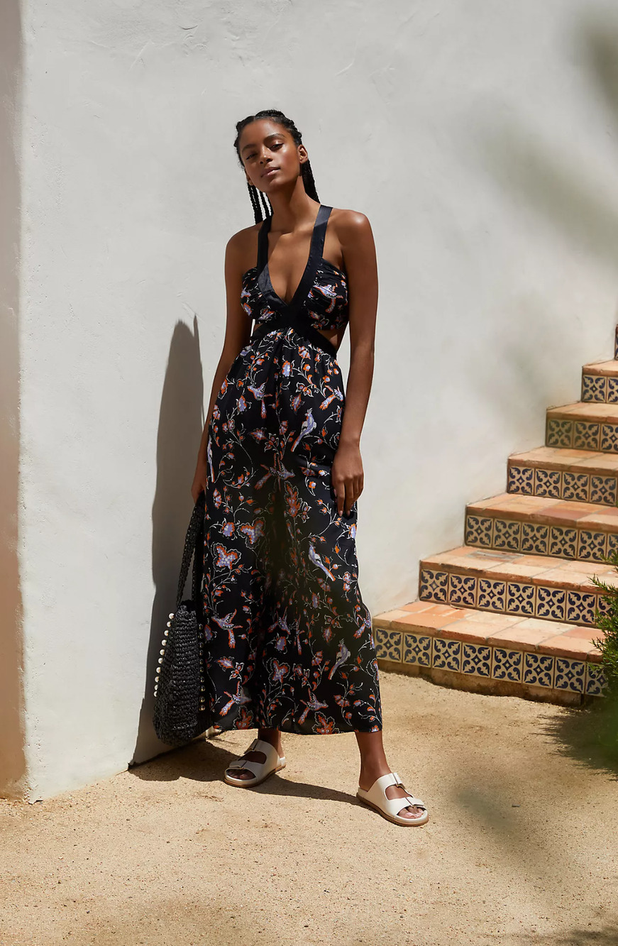 Anthropologie V-Neck Jumpsuit - New Medium